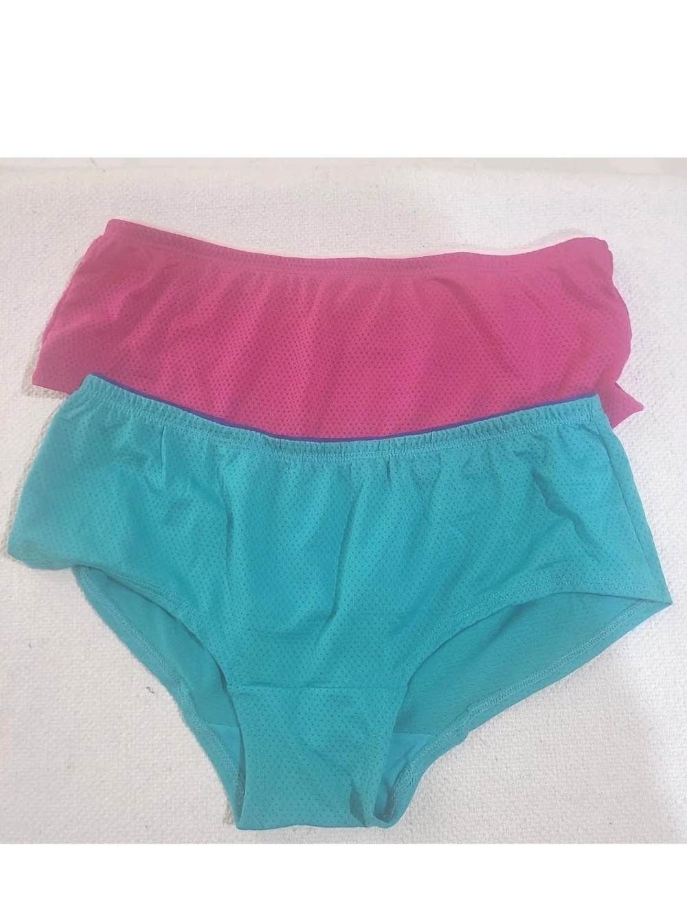 Fruit of the Loom Boyshort Panties - Pink & Teal Small